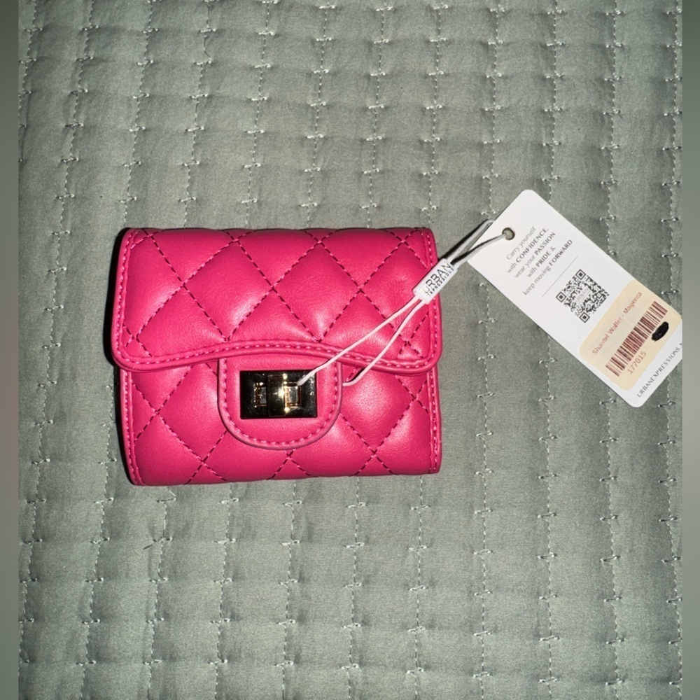 Shantel Quilted Wallet Magenta. NWT